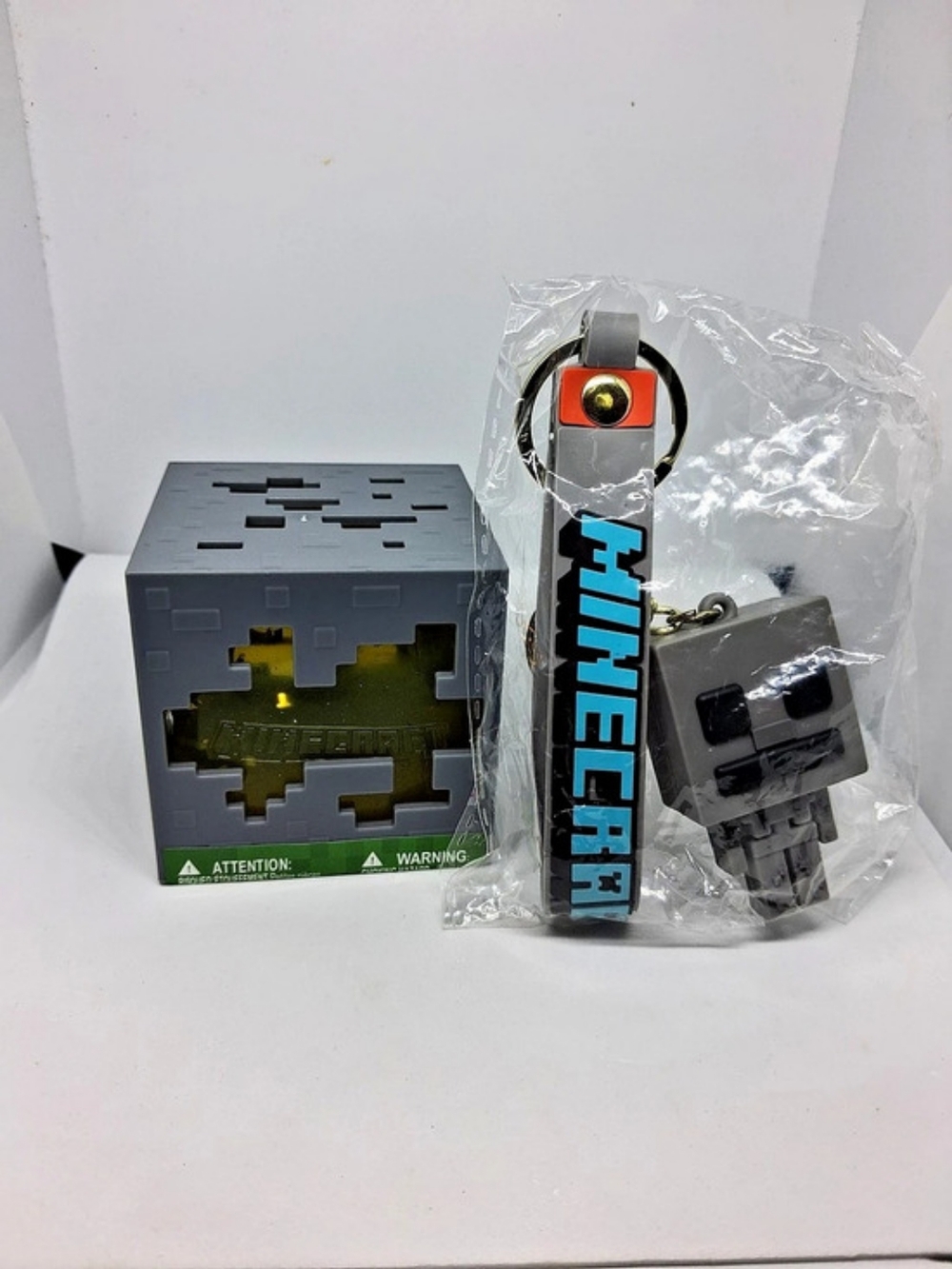 Minecraft Squishy With Keychain Bundle